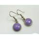 Purple Charm Earrings