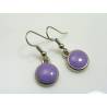 Purple Charm Earrings