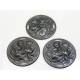5 Black Round Ribbon Slides, Vintaj