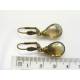 Large Smokey Lemon Quartz Wire Wrapped Earrings