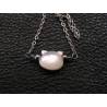 Cat Necklace, Genuine Mother-of-Pearl