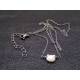 Cat Necklace, Genuine Mother-of-Pearl