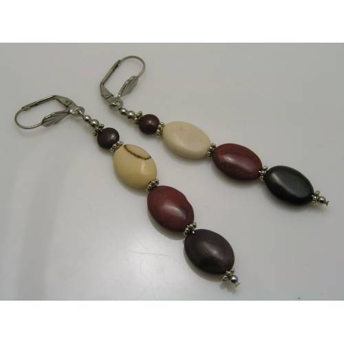 Mookaite Earrings, Australian Gemstones