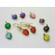 we also have crystal earrings in brass, available separately