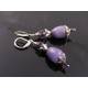 Lilac Cats Eye Earrings