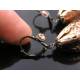 Vintage German Copper Lucite Earrings