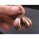 Vintage German Copper Lucite Earrings