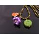 Colourful Charm Necklace, Czech Glass Shapes