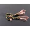 Vintage Pink Crystal Earrings