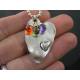 Large Heart Pendant and Cubic Zirconia Necklace