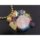 Collage Pendant with White Crystal Agate Drusy