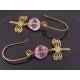 Dragonfly Pink Quartz Earrings