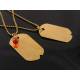 Matching Dog Tag Necklaces for Friends, Couples, Partners