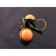 Orange Cabochon Sleeper Style Earrings