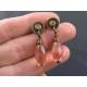 Champagne Pink Crystal Earrings