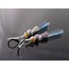 Long Elegant London Blue Drop Earrings