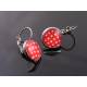 Red and White Polka Dot Earrings