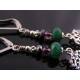 Tree of Life Earrings, Aventurine, Pyrite and Czech Glass