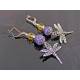 Dragonfly Cat's Eye Earrings
