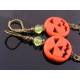 Carved Pumpkin and Scarecrow Earrings