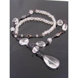 Statement Necklace with large Rock Quartz