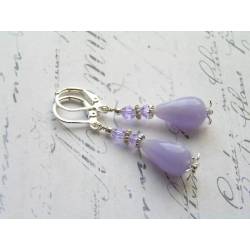 Lilac Acrylic Drop Earrings