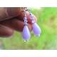 Lilac Acrylic Drop Earrings