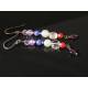 Chakra Gemstone Earrings, Sterling Silver