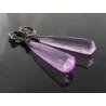 Dramatic Purple and Black Acrylic Earrings