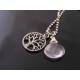 Tree of Life Necklace with Rose Quartz and Amethyst