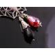 Large Detailed Filigree Bat Pendant with Black Onyx and Crystal, Necklace