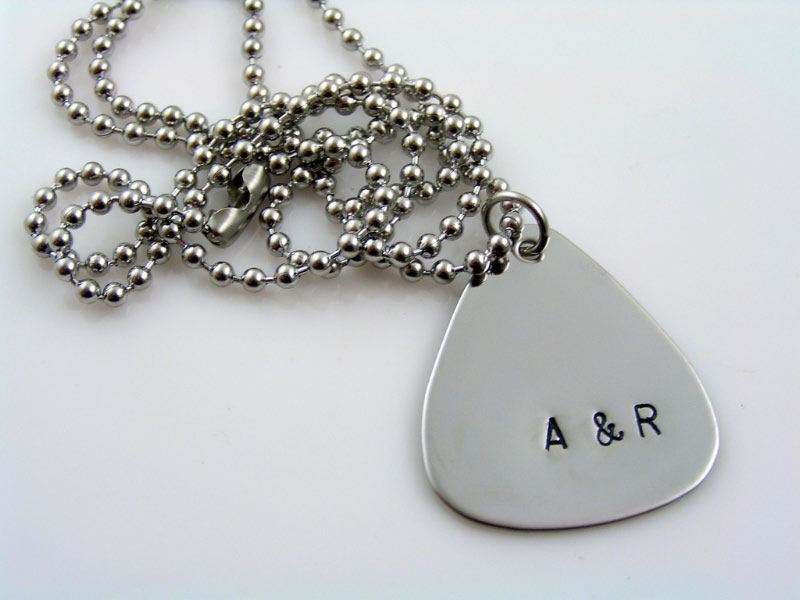 Personalised Guitar Pick Necklace