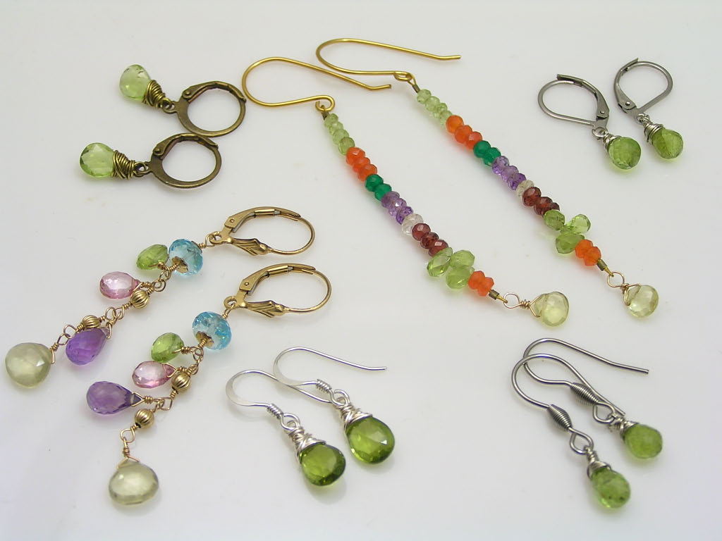 Peridot earrings